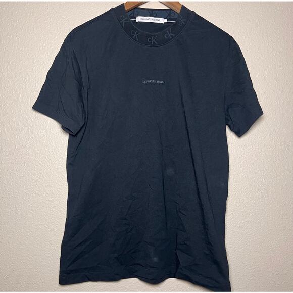 🖤 Calvin Klein Jeans 👕 Minimal Logo Crewneck Tee – L - Picture 1 of 5